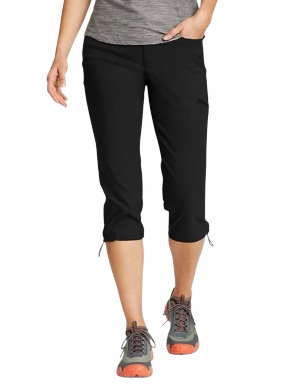 Eddie Bauer•Black Cropped Capri Pants